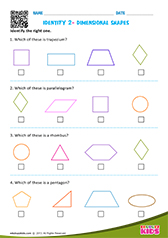 Identify 2-dimensional shapes